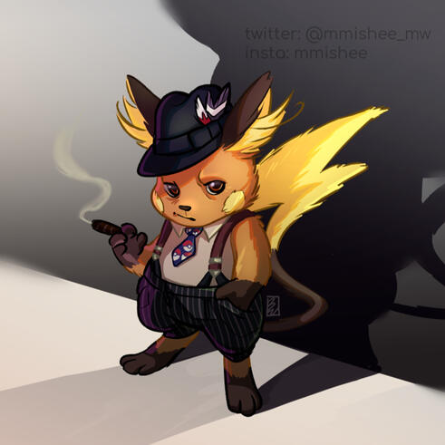 Detective Raichu Fanart - 2019