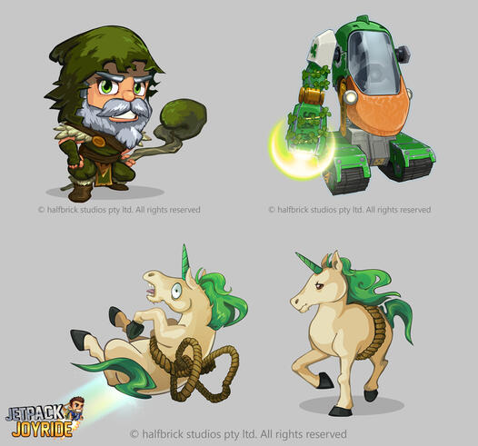 Jetpack Joyride - St Patricks update costume designs - (Original S.A.M. by Bob Jones, Rod Wong) - 2019